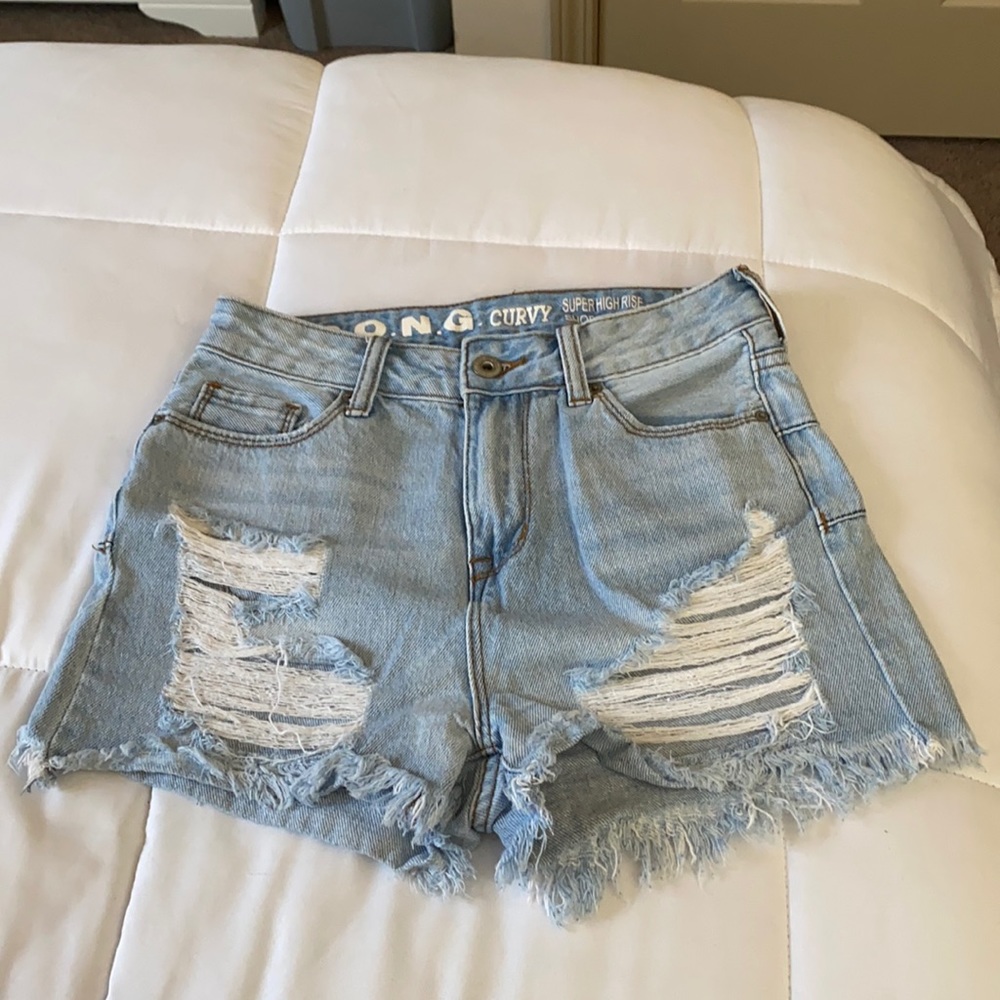 Jean high waist shorts